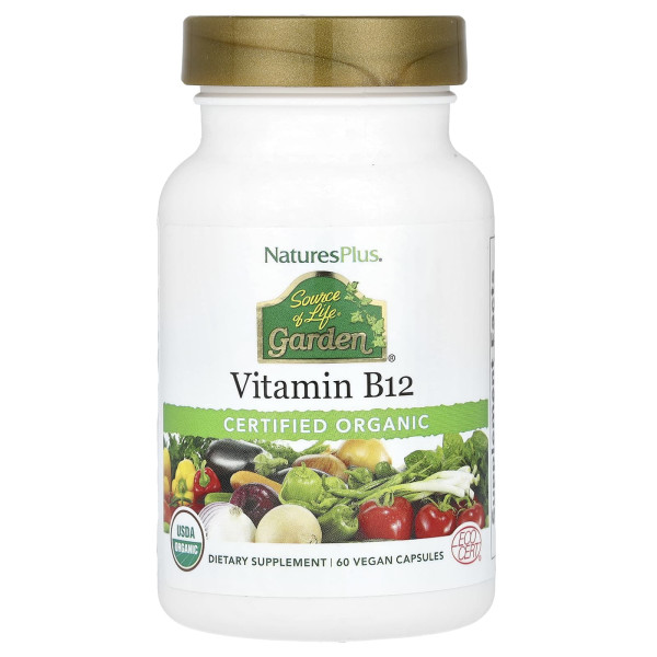 Органический витамин B12 Nature's Plus (Vitamin B12) 60 капсул