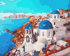 Картина за номерами Сонячний Санторіні 40x50 см Ideyka