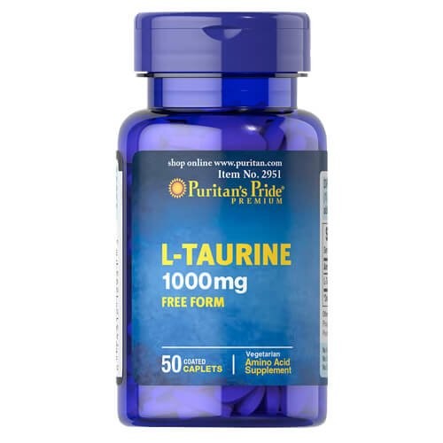 Таурин 1000 мг Puritan's Pride (Taurine) 50 таблеток