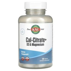 Цитрат кальция с витамином D3 и магнием KAL (Cal-Citrate+ D3 & Magnesium) 120 таблеток