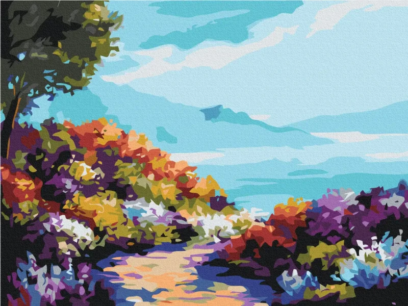 Картина за номерами Квіти біля моря  Brushme 30x40