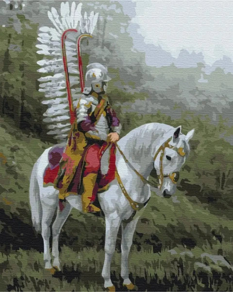 Картина за номерами Лицар на коні  Brushme 48x60