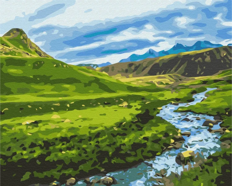 Картина за номерами Альпійський луг  Brushme 40x50