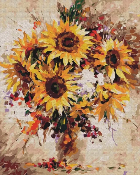 Картина за номерами Натюрморт з соняшниками Brushme 40x50