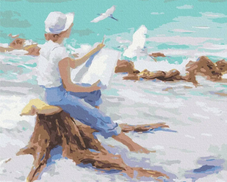 Картина за номерами Морський нарис  Brushme 48x60