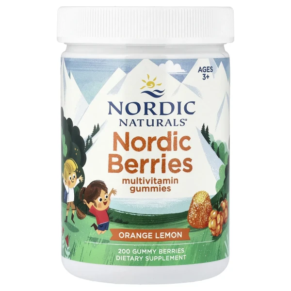 Вітаміни для дітей Nordic Naturals (Nordic Berries) 200 жувальних цукерок з оригінальним смаком