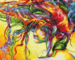 Картина по номерам Девушка Aрт Brushme 48x60
