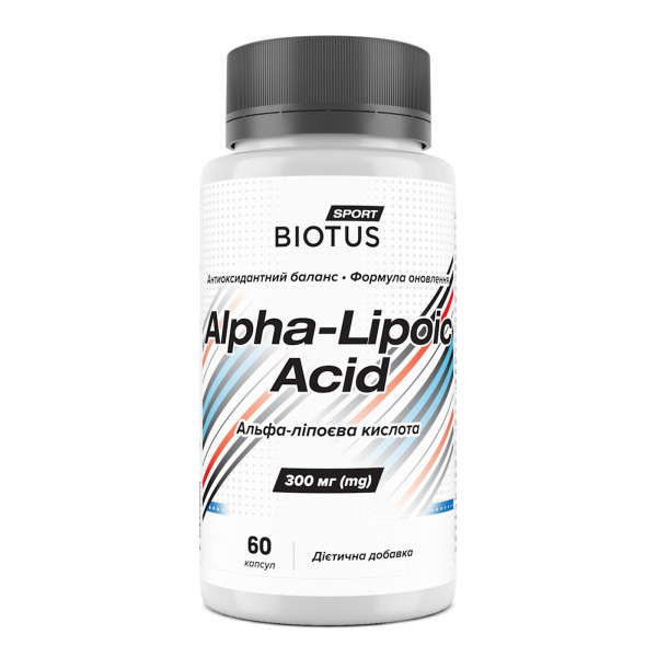 Альфа-ліпоєва кислота Biotus (Alpha Lipoic Acid) 60 капсул
