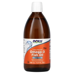 Риб'ячий жир рідкий Now Foods (Omega-3 Fish oil) 500 мл зі смаком лимона