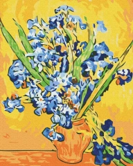 Картина за номерами Іриси у вазі. Вінсент Ван Гог 40x50 Brushme