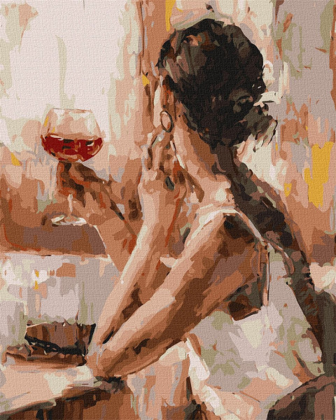 Картина за номерами Люди Загадкова дівчина 40x50 см Ideyka