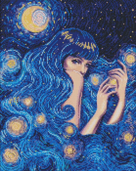 Алмазна мозаїка/вишивка Зіркова красуня 40x50 Ideyka
