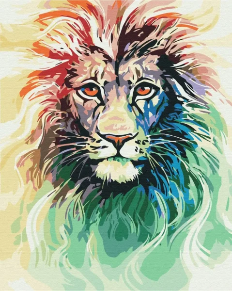 Картина по номерам Сияние льва Brushme 40x50