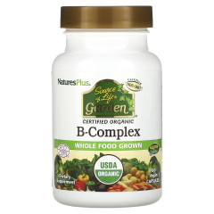 Органічний В-комплекс Nature's Plus (B-Complex) 60 капсул