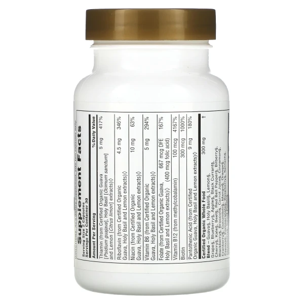Органічний В-комплекс Nature's Plus (B-Complex) 60 капсул