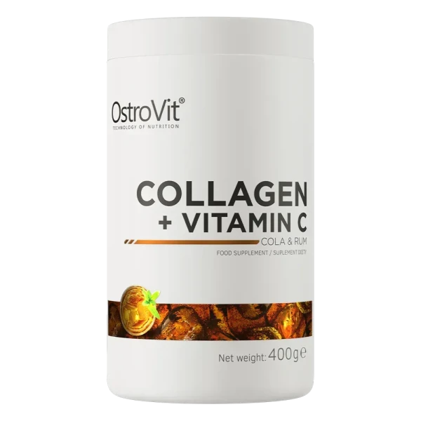 Колаген Ostrovit + Вітамін C Collagen + Vitamin C кола + ром 400 г