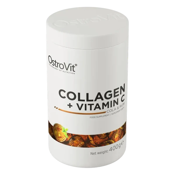 Колаген Ostrovit + Вітамін C Collagen + Vitamin C кола + ром 400 г