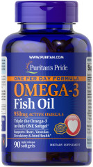 Омега-3 риб'ячий жир Puritan's Pride (Omega-3 Fish Oil) 1400 мг 90 капсул