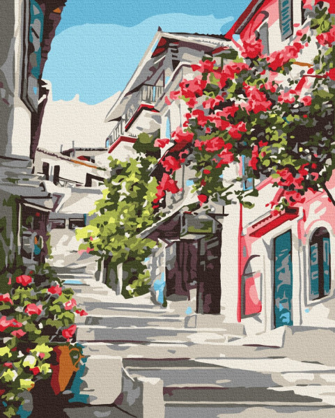 Картина за номерами Греція 48x60 Brushme