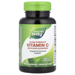 Вітамін C з біофлавоноїдами посиленої дії Nature's Way (Vitamin C with Bioflavonoids) 1000 мг 100 веганських капсул