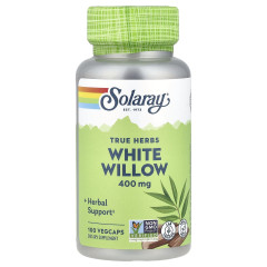 Верба біла Solaray (White Willow) 400 мг 100 веганських капсул