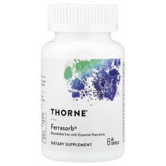 Будівельна формула крові Thorne (Ferrasorb) 60 капсул