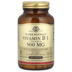 Вітамін В1 тіамін Solgar (Vitamin B1) 500 мг 100 таблеток