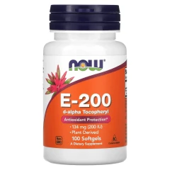 Вітамін Е-200 Now Foods (Vitamin E) 200 МО 100 капсул
