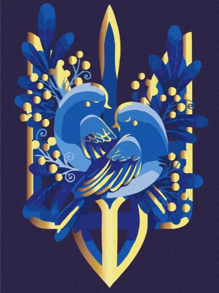 Картина по номерам Крылатый герб Brushme 30x40