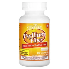 Клітковина з подорожника 21st Century (Psyllium Fiber) 160 капсул