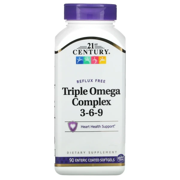 Комплекс ОМЕГА 3 6 9 21st Century (TRIPLE OMEGA COMPLEX 3-6-9) 90 капсул
