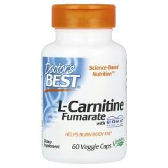 Л-карнітин фумарат Doctor's Best (L-Carnitine Fumarate) 855 мг 60 капсул