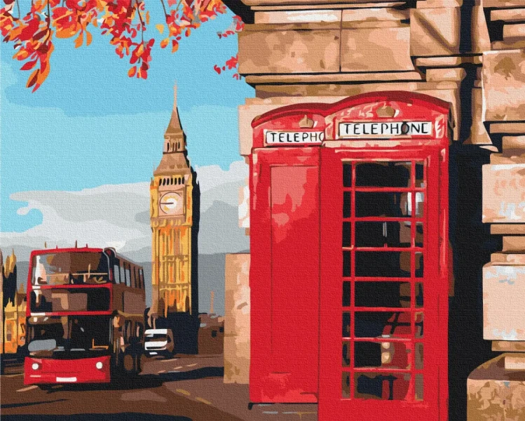 Картина за номерами Лондонський закуток  Brushme 48x60