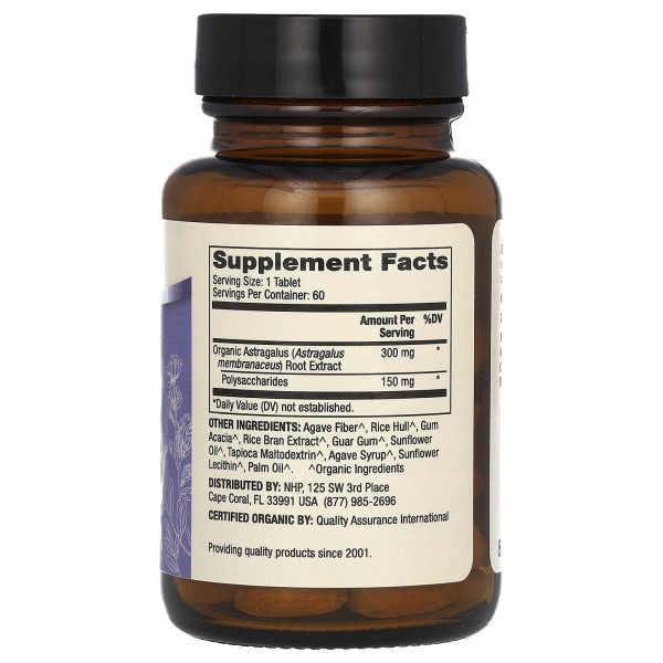 Органический экстракт астрагала (Astragalus Extract) 60 таблеток