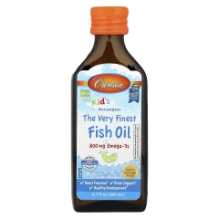 Риб'ячий жир рідкий для дітей Carlson (Fish oil) 200 мл зі смаком апельсина