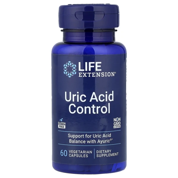 Контроль мочевой кислоты Life Extension (Uric Acid Control) 500 мг 60 капсул