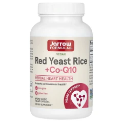 Червоний дріжджовий рис + кофермент Q10 Jarrow Formulas (Red Yeast Rice + CoQ10) 120 капсул