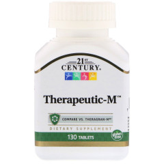Полівітаміни терапевтичні-М, Therapeutic-M, 21st Century, 130 таблеток