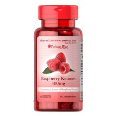 Малинові кетони 500 мг Puritan's Pride (Raspberry Ketones) 60 капсул