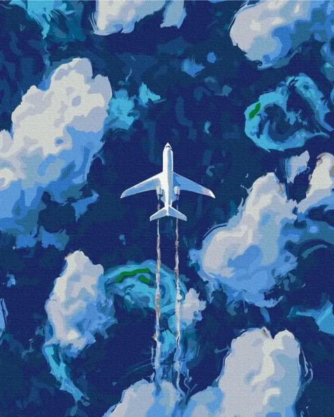 Картина за номерами Над хмарами  Brushme 48x60