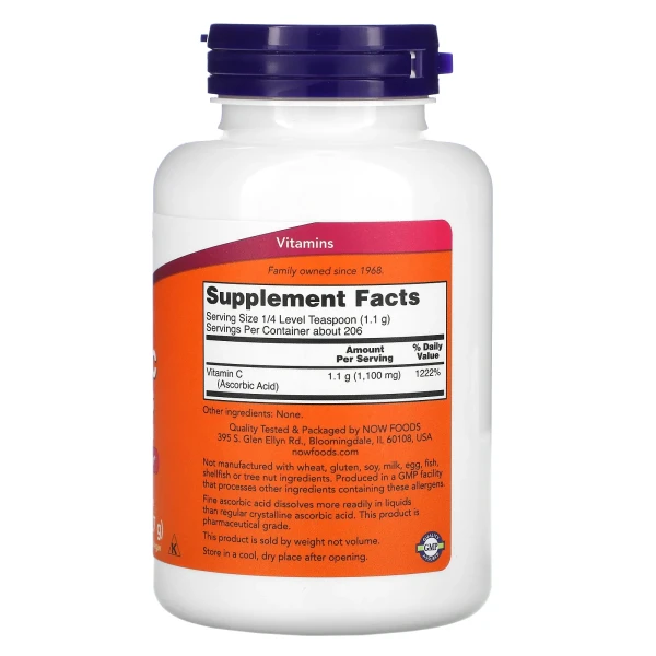 Вітамін C у кристалах Now Foods (Vitamin C Crystals) 227 г