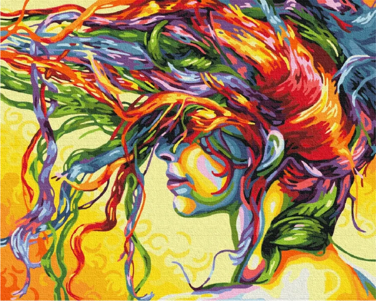 Картина за номерами Дівчина Aрт  Brushme 40x50