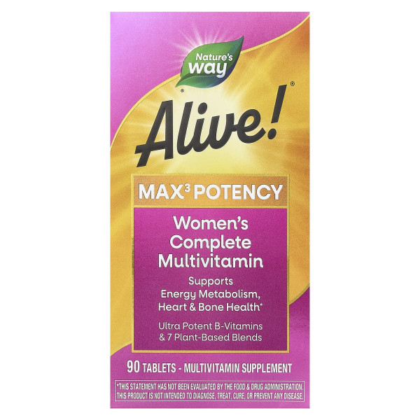 Вітаміни для жінок Nature's Way (Alive Women's Max Potency) 90 таблеток