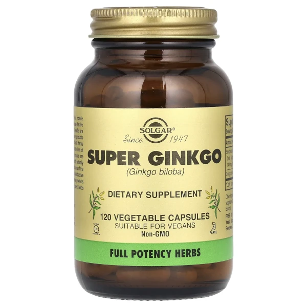 Гинкго Билоба Супер Solgar (Super Ginkgo) 90 мг 120 капсул