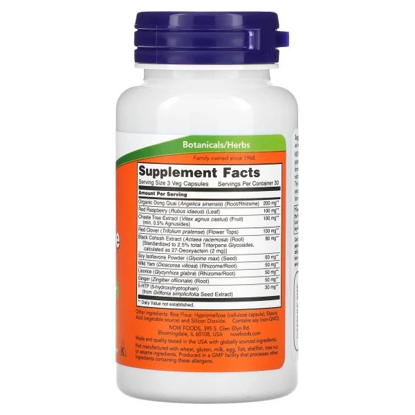 Менопауза смесь трав Now Foods (Menopause support) 90 капсул
