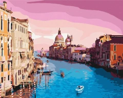 Преміум картина за номерами Венеція Гранд-канал (Canal Grande) Brushme 40x50