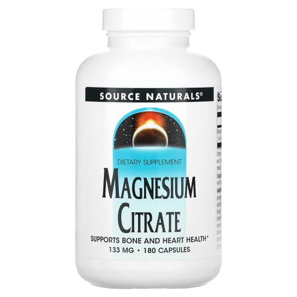 Цитрат магния Source Naturals (Magnesium Citrate) 133 мг 180 капсул