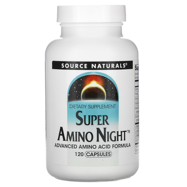 Аминокислотный комплекс для сна Source Naturals (Super Amino Night) 120 капсул