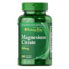 Цитрат магния 100 мг Puritan's Pride (Magnesium Citrate) 100 капсул