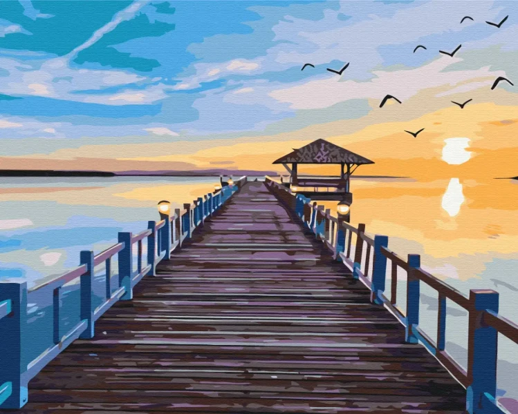 Картина по номерам Городок к западу Brushme 48x60